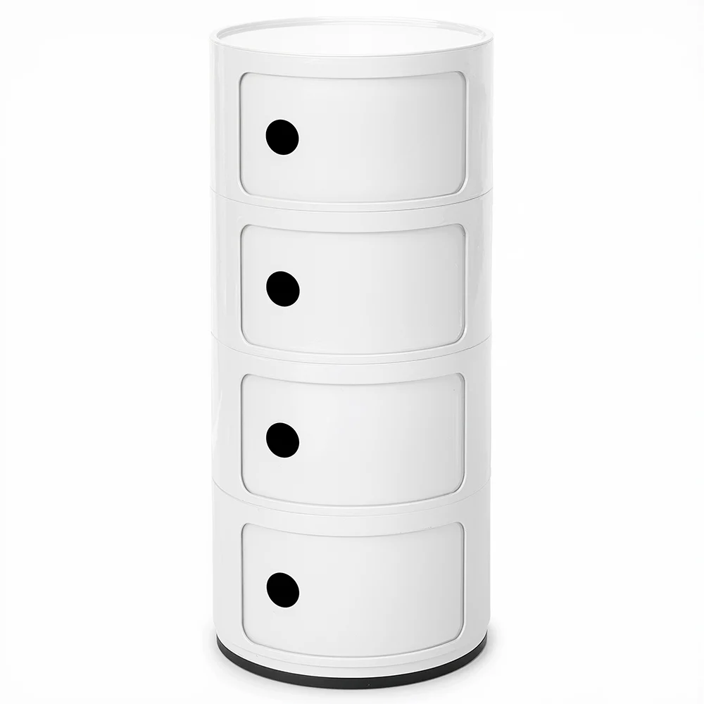 Coffre de Rangement en Plastique - 4 Tiroirs - Organisateur Moderne Brillant - New Caracas 4 image 8