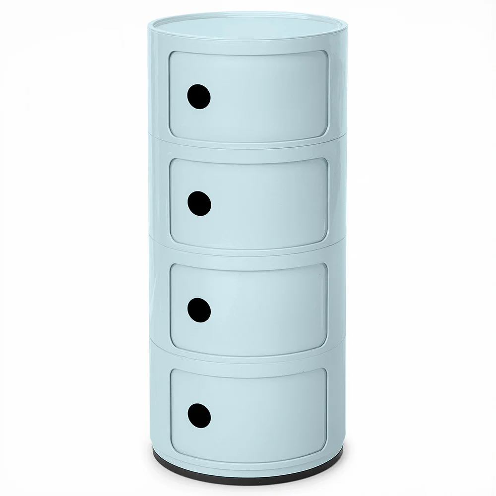 Coffre de Rangement en Plastique - 4 Tiroirs - Organisateur Moderne Brillant - New Caracas 4 image 8