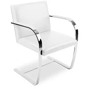 Chaise de bureau avec accoudoirs - Chaise de bureau recouverte de cuir - Brama image 8