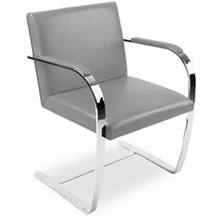 Chaise de bureau avec accoudoirs - Chaise de bureau recouverte de cuir - Brama image 8