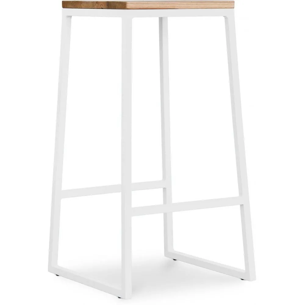 Tabouret design industriel - bois et métal - 76cm - Big Boy image 8
