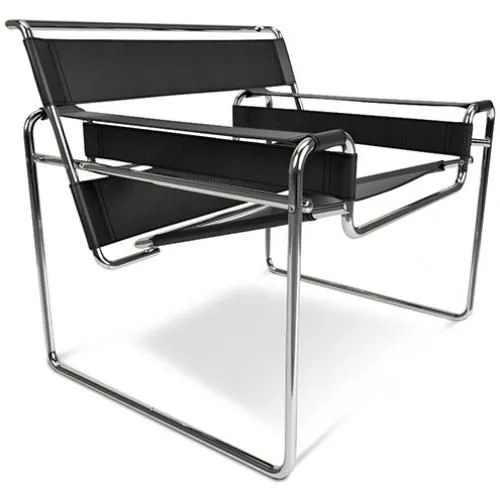 Chaise longue - Cuir et métal - Ivan image 8