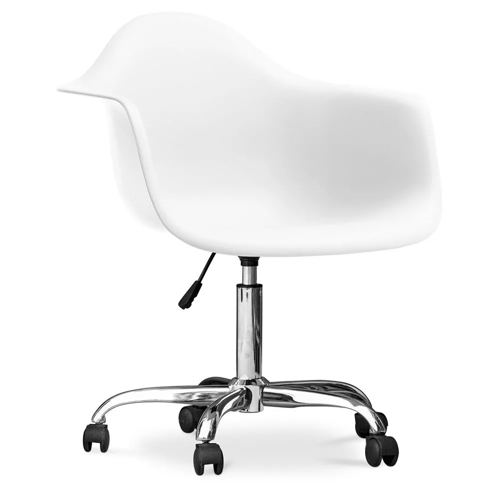 Chaise de bureau avec accoudoirs - Chaise de bureau à roulettes - Weston image 8