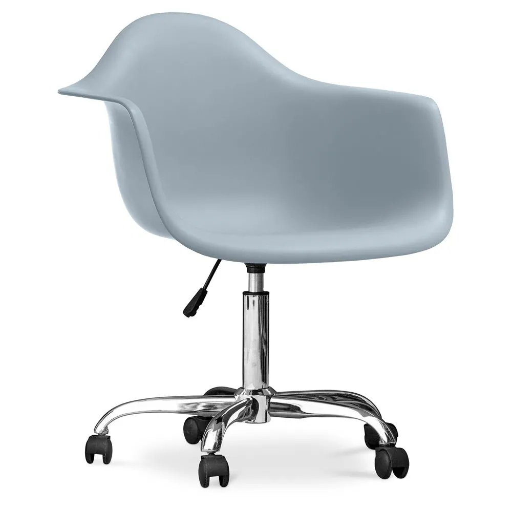 Chaise de bureau avec accoudoirs - Chaise de bureau à roulettes - Weston image 8
