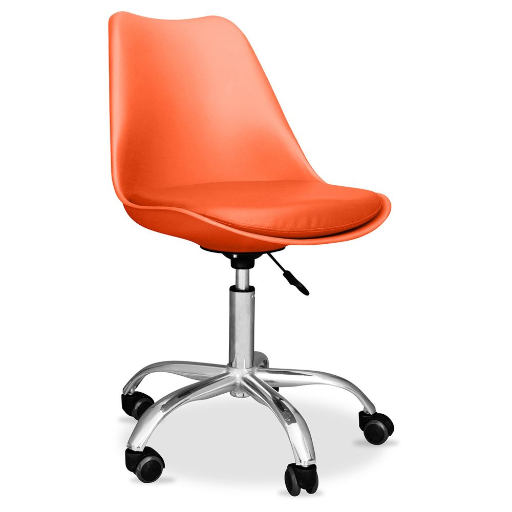 Chaise de bureau à roulettes - Chaise de bureau pivotante - Tulip image 8
