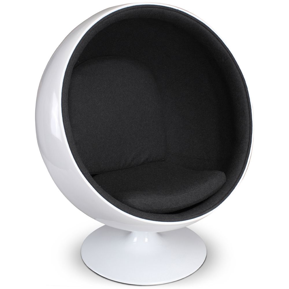  Fauteuil design boule - Tissu rembourré - Batton image 8