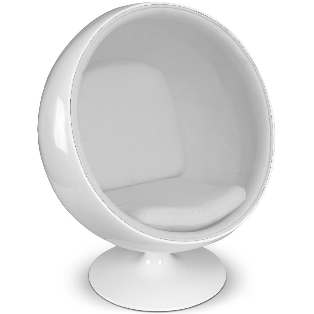  Fauteuil design boule - Tissu rembourré - Batton image 8