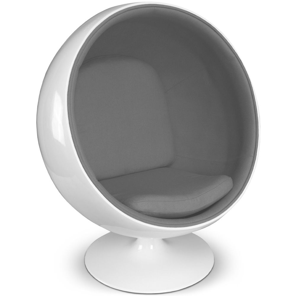  Fauteuil design boule - Tissu rembourré - Batton image 8