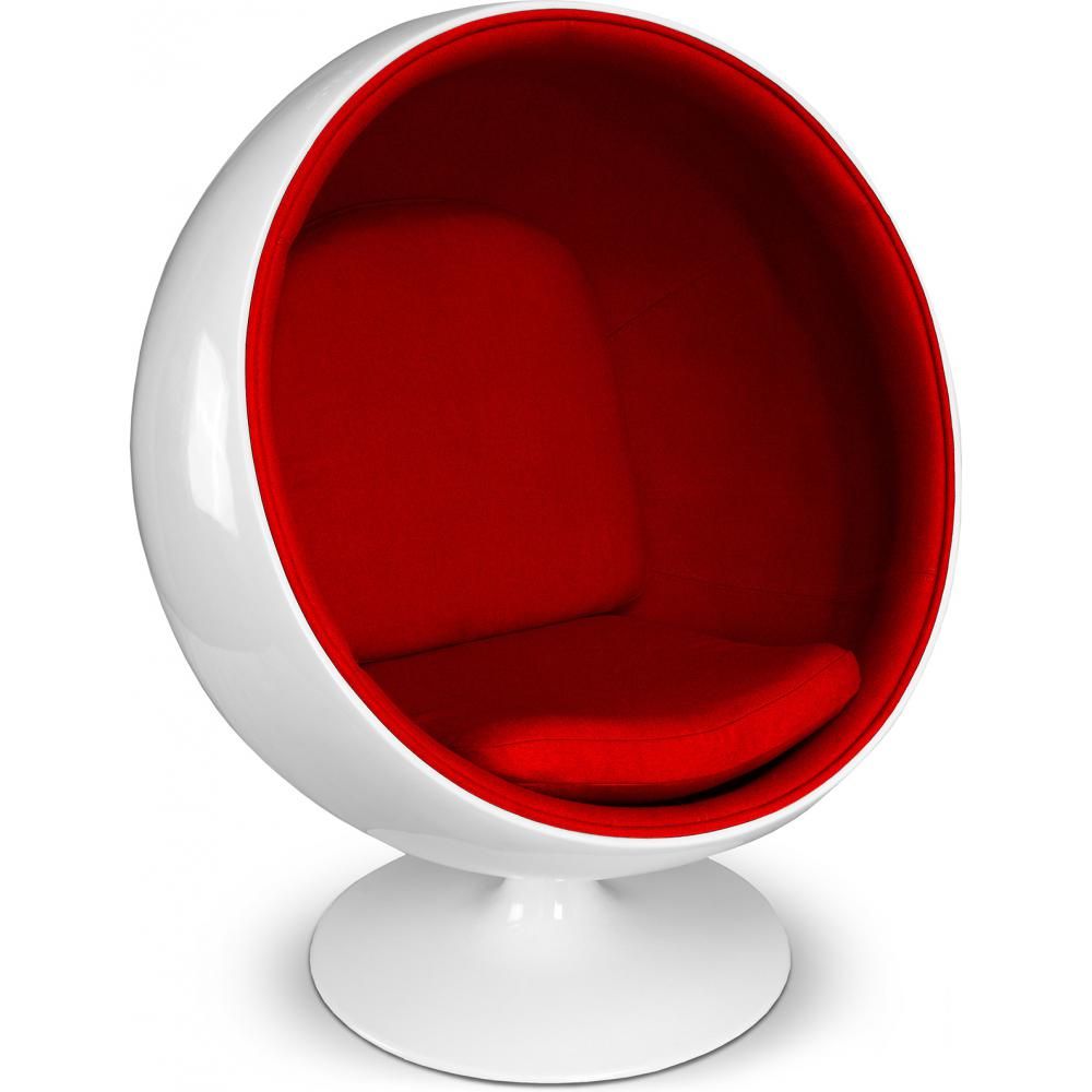 Fauteuil design boule - Tissu rembourré - Batton image 8