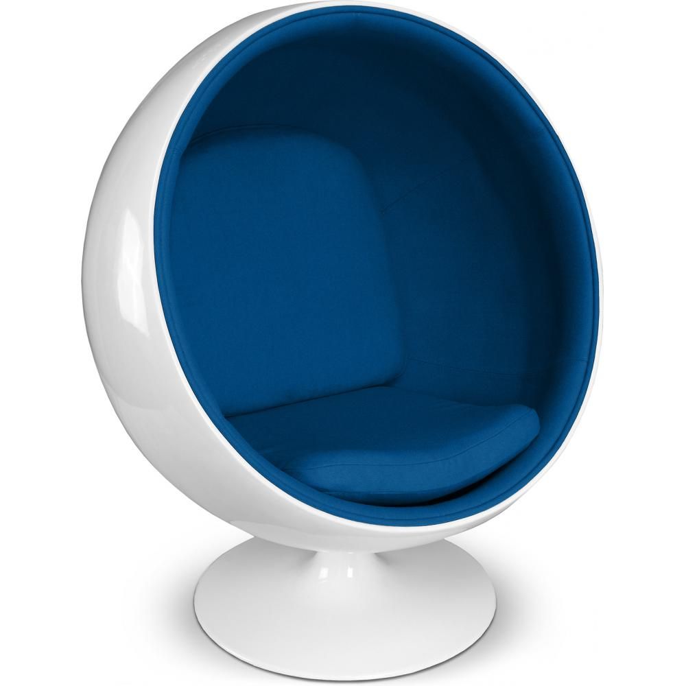  Fauteuil design boule - Tissu rembourré - Batton image 8