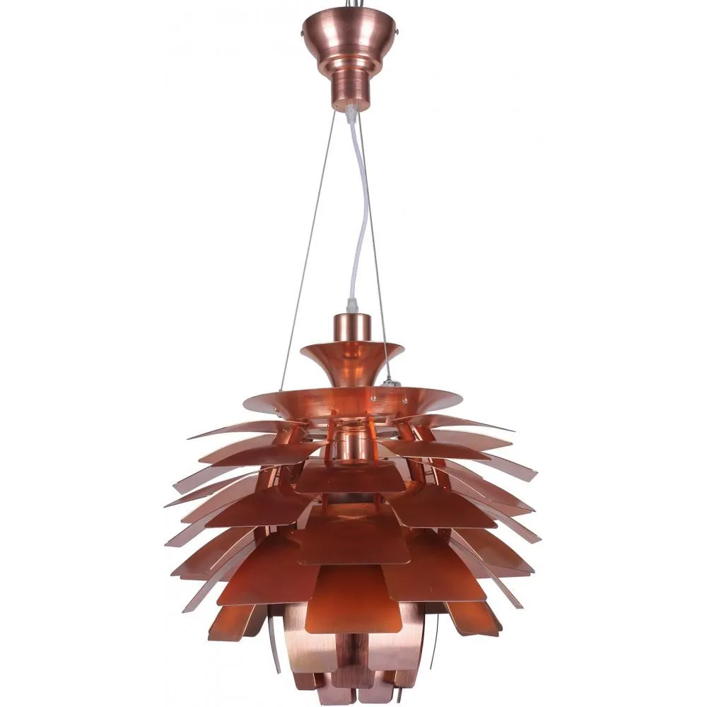  Lampe de plafond en bronze - Petite lampe suspendue au design d'artichaut - Atrich image 8