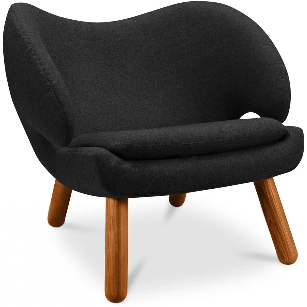 Fauteuil Revêtu de Tissu - Design Scandinave - Pelitano image 8
