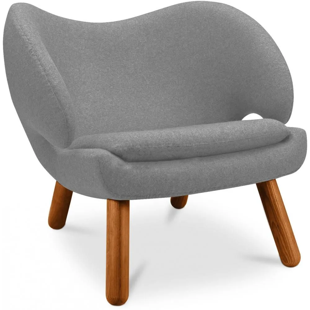 Fauteuil Revêtu de Tissu - Design Scandinave - Pelitano image 8