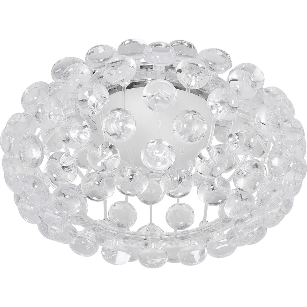 Lampe de plafond - Monture encastrée à boules de verre - 35cm - Savoni image 8