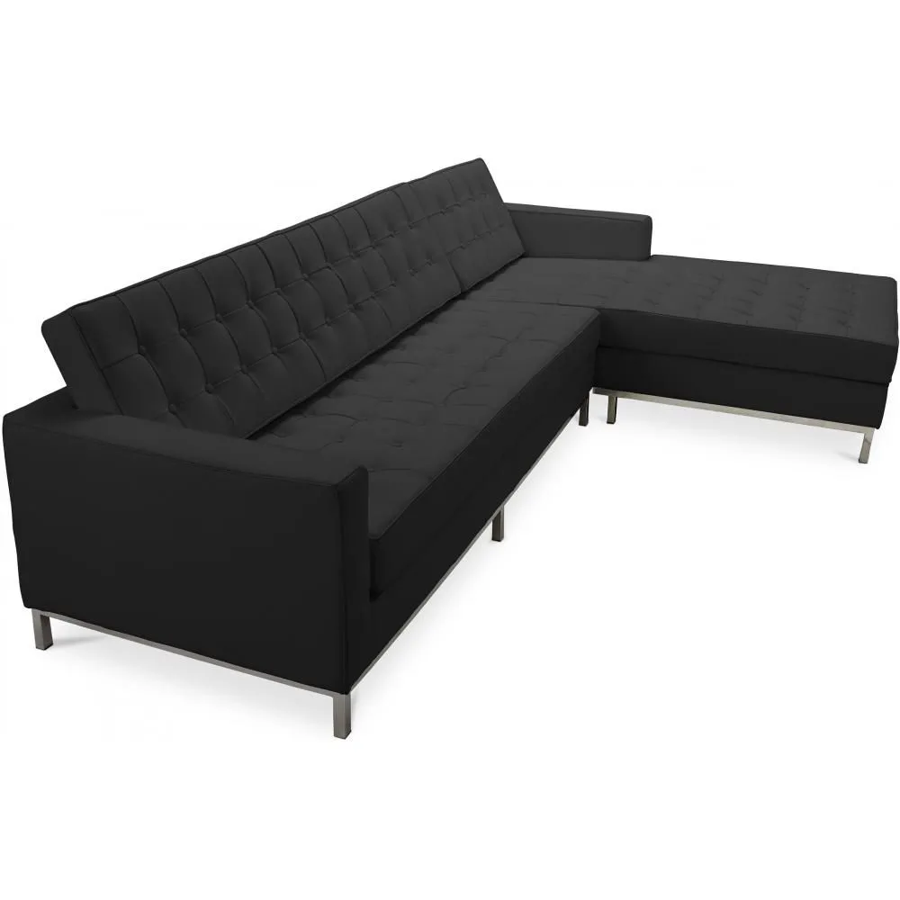 Chaise Longue Design - Revêtement en Cuir - Droite - Sama image 8