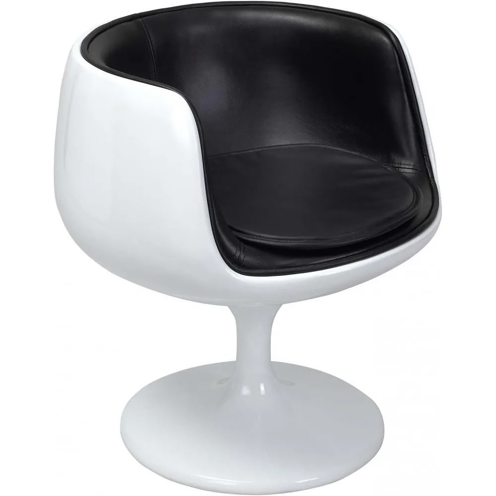 Chaise longue - Chaise design blanche - recouverte de cuir - Geneva image 8