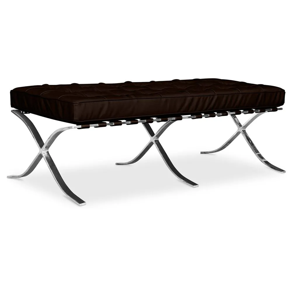 Banc - Repose-pieds tapissé en cuir - Town image 8