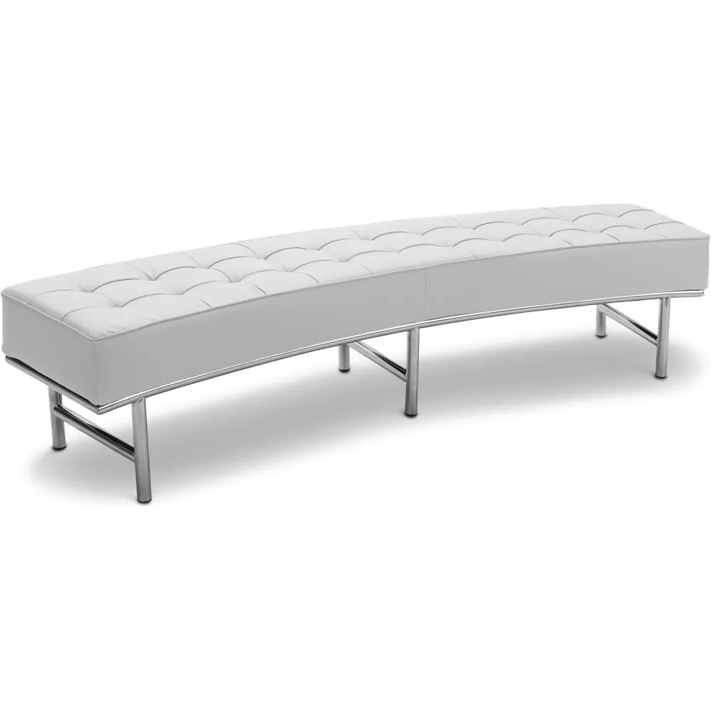 Banc Courbé - Revêtement en similicuir - Karlo image 8