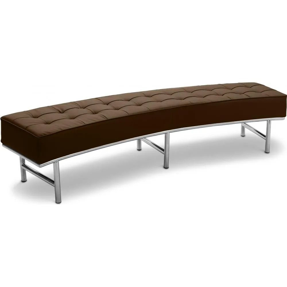 Banc Courbé - Revêtement en similicuir - Karlo image 8