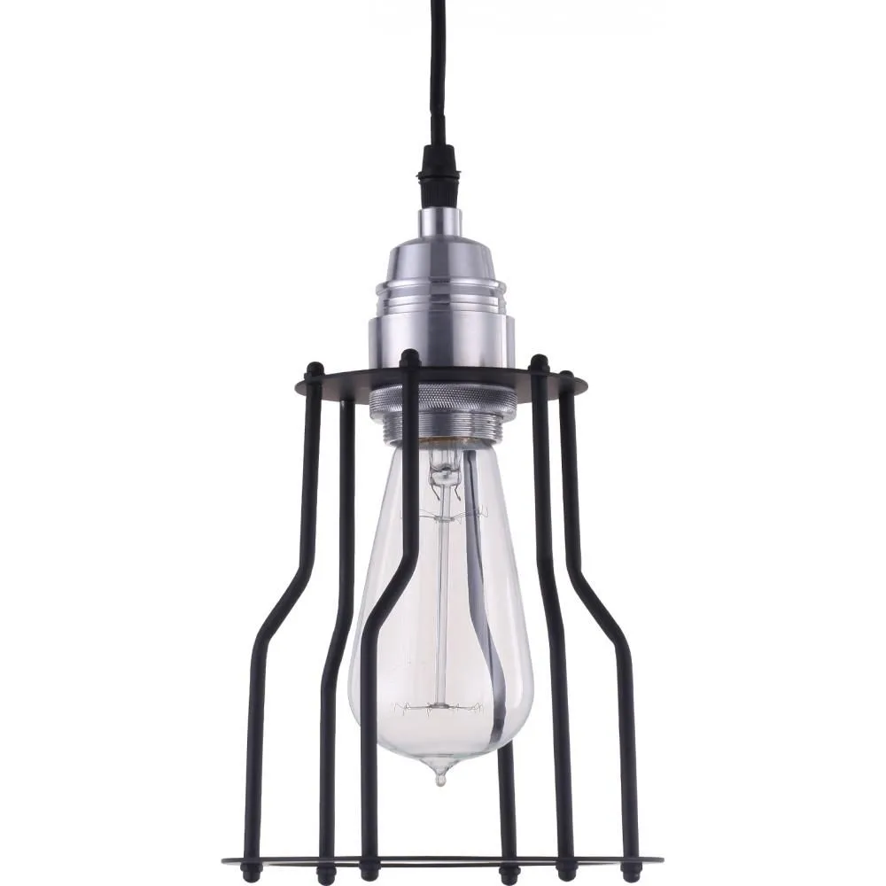 Lampe de plafond rétro - Lampe suspendue de style cage - Jail image 8