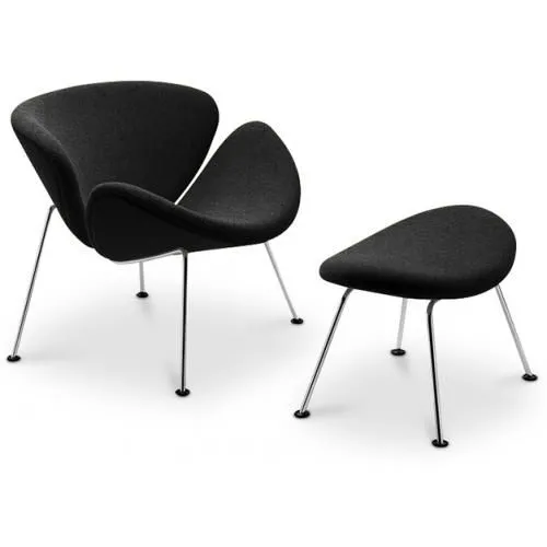 Fauteuil Design avec Repose-Pieds - Revêtement - Chunk image 8