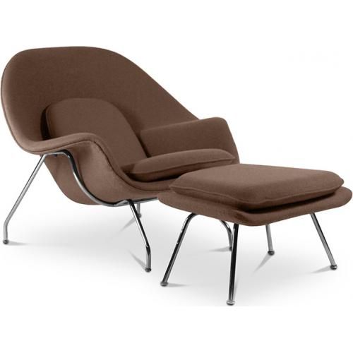 Fauteuil Design avec Repose-Pieds - Revêtement en Tissu - Womb image 8
