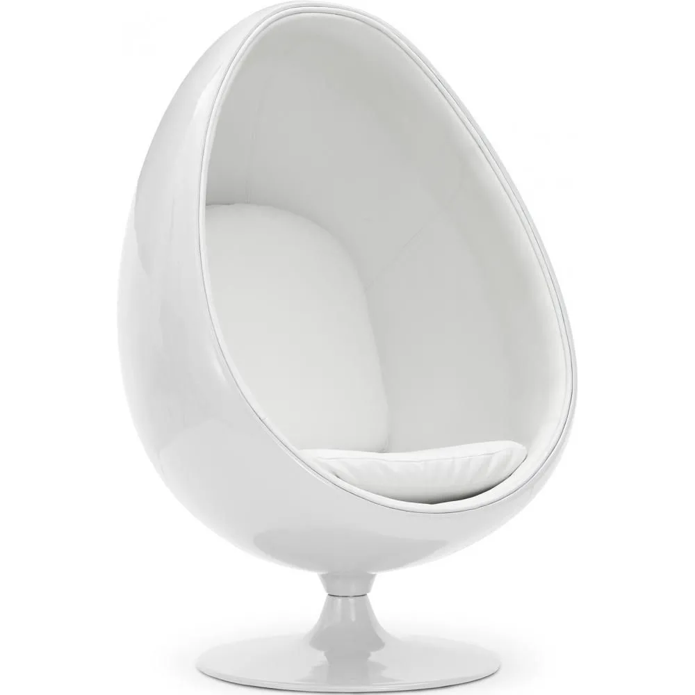Fauteuil design en forme d'œuf - Revêtement en similicuir - Eny image 8