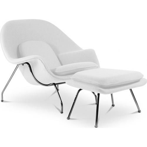 Fauteuil Design avec Repose-Pieds - Revêtement en Tissu - Womb image 8
