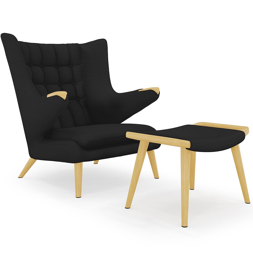 Fauteuil avec Repose-Pieds - Revêtement - Grizzly image 8