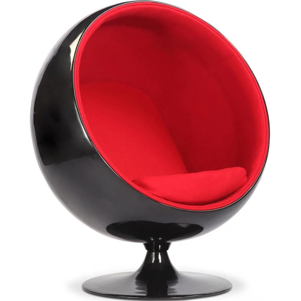 Fauteuil design boule - Revêtu de tissu - Baller image 8