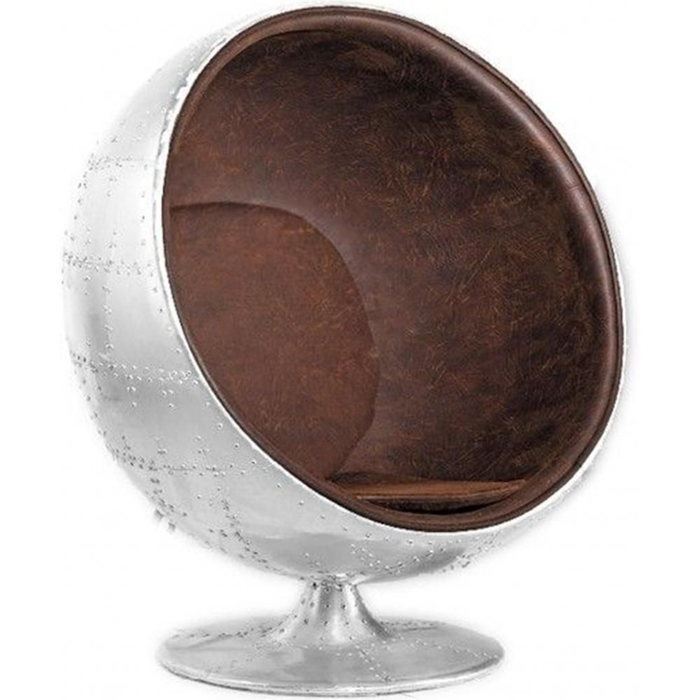Fauteuil design en forme de boule - Style aviateur - Revêtu - Baller image 8
