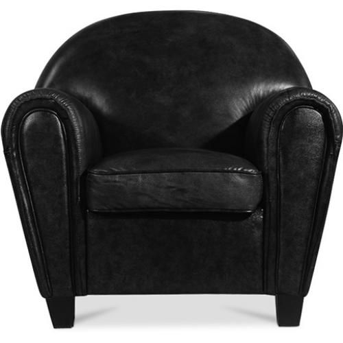 Fauteuil avec accoudoirs - Revêtu de cuir - Club image 8