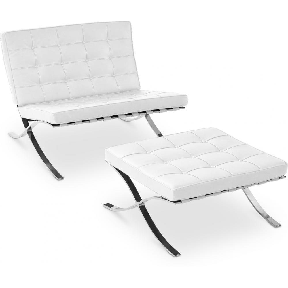 Fauteuil Design avec Repose-Pieds - Revêtement en Similicuir - Town image 8