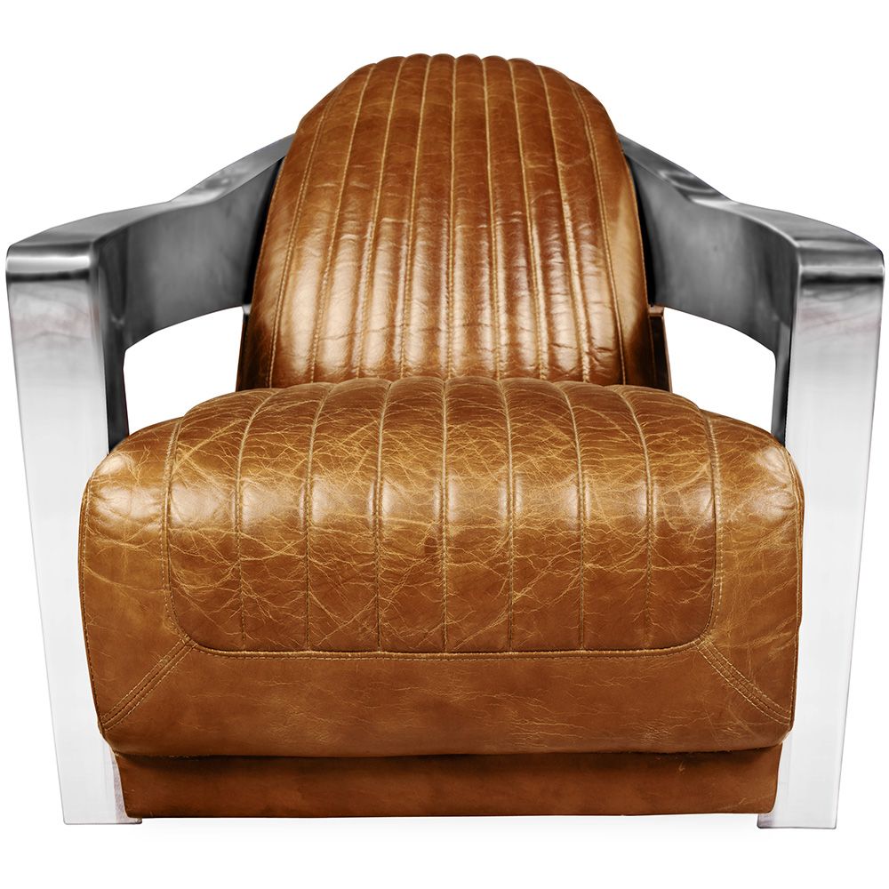 Fauteuil design avec accoudoirs - Revêtu de cuir - Lounge image 8
