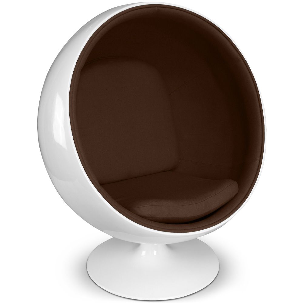  Fauteuil design boule - Tissu rembourré - Batton image 8