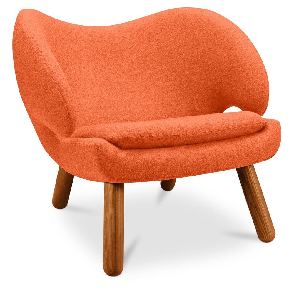 Fauteuil Revêtu de Tissu - Design Scandinave - Pelitano image 8