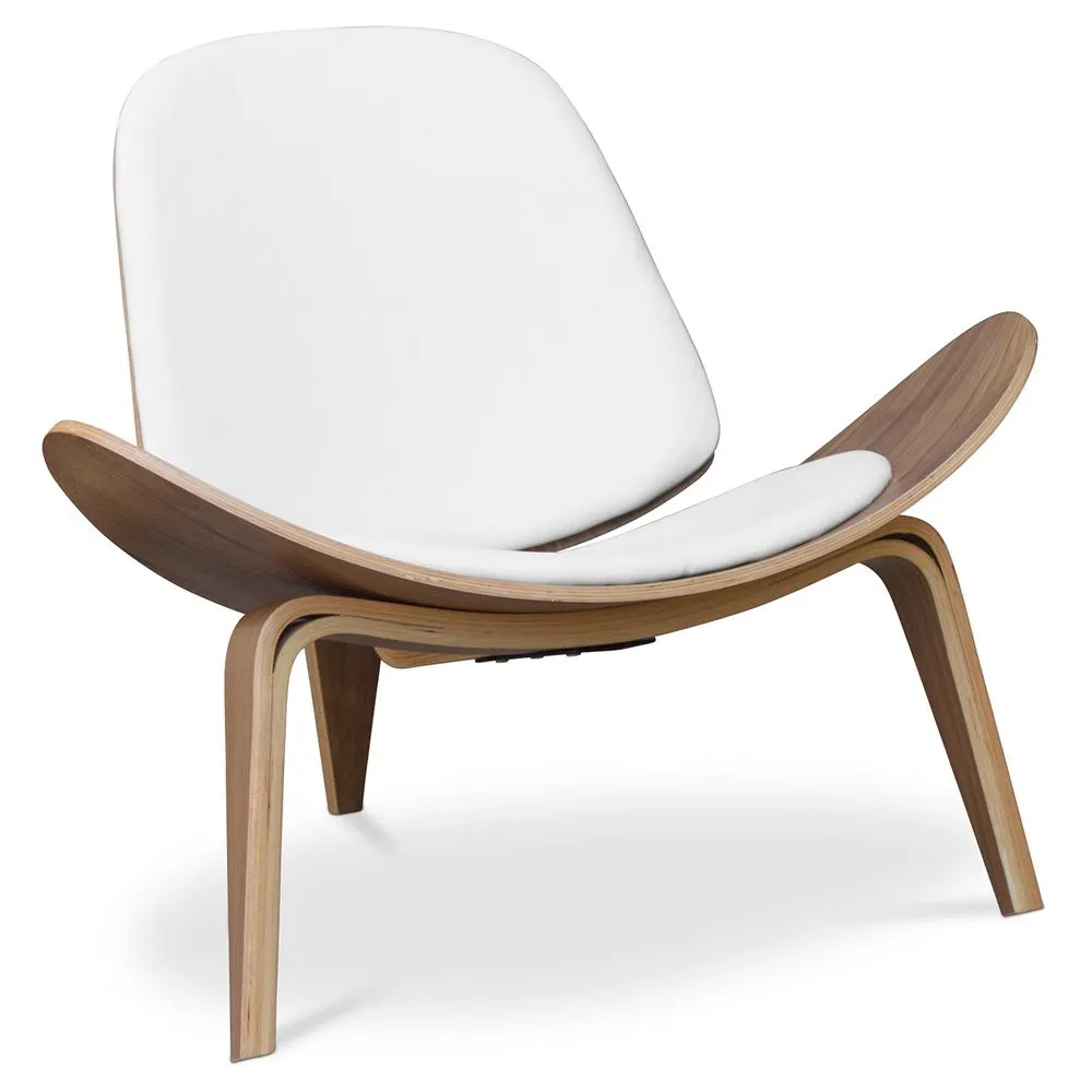 Fauteuil design - Fauteuil scandinave - Revêtu de cuir - Lucy image 8