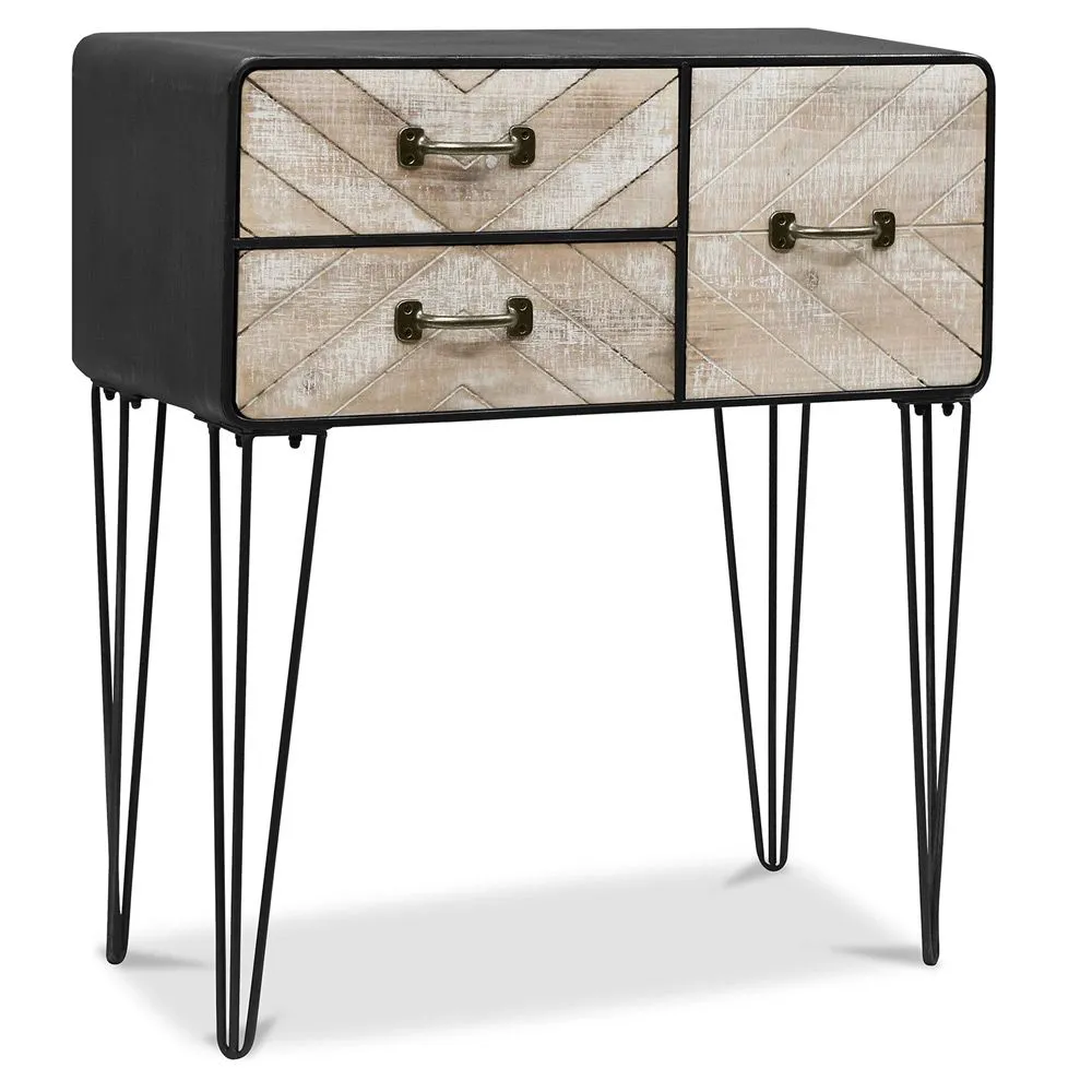 Buffet Métallique - Design Industriel - 3 Tiroirs - Orson image 8