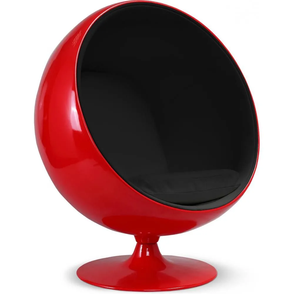 Fauteuil design boule - Revêtu de similicuir - Baller image 8