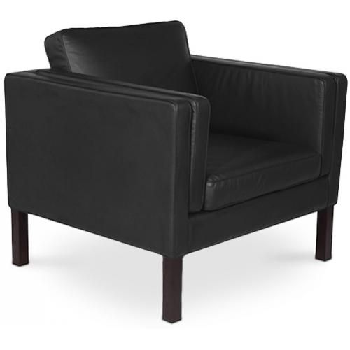 Fauteuil avec accoudoir - Revêtu de cuir - Betzalel image 8