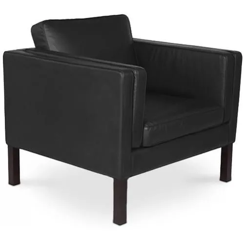 Fauteuil avec accoudoir - Revêtu de cuir - Betzalel image 8