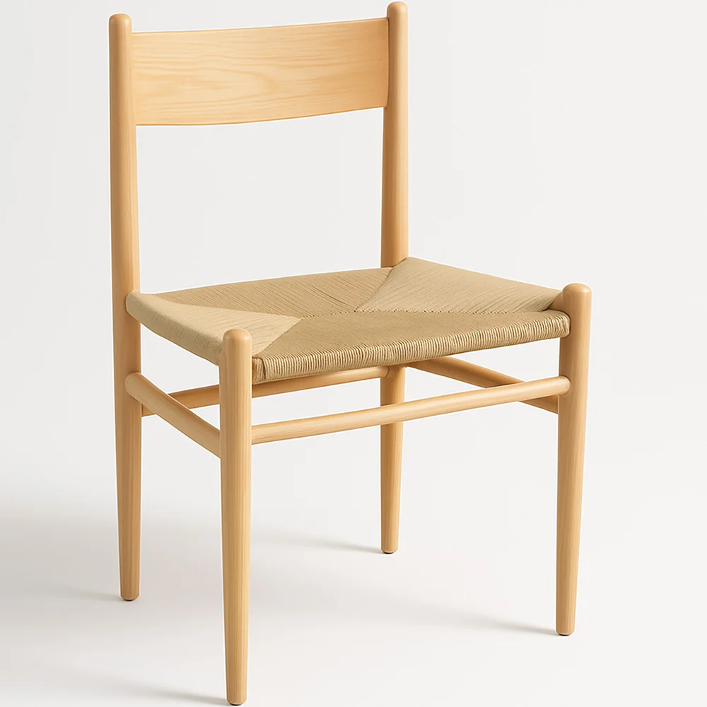 Chaise de salle à manger en bois - Design rétro - Cawi image 8