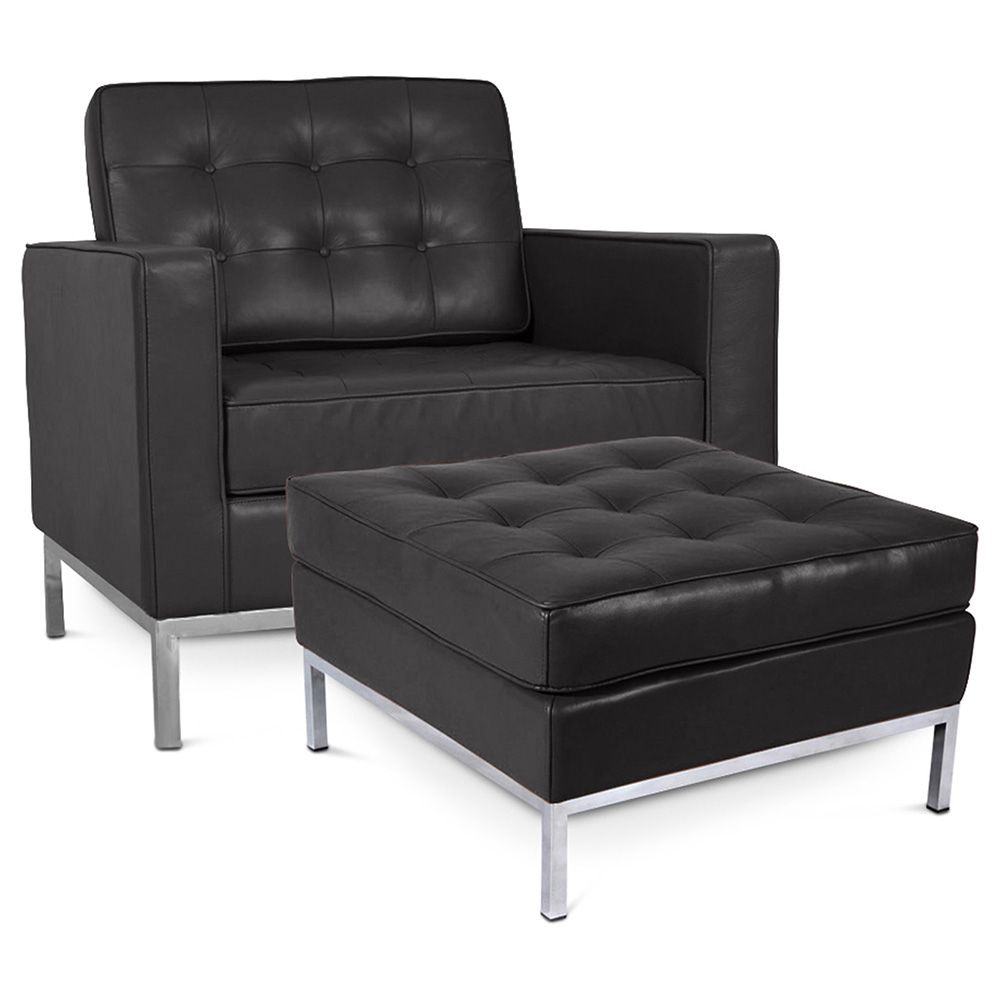 Fauteuil Design avec Repose-Pieds - Revêtement en Similicuir - Konel image 8