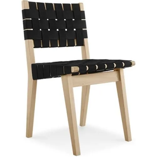 Chaise de salle à manger en bois et tissu - Sinny image 8