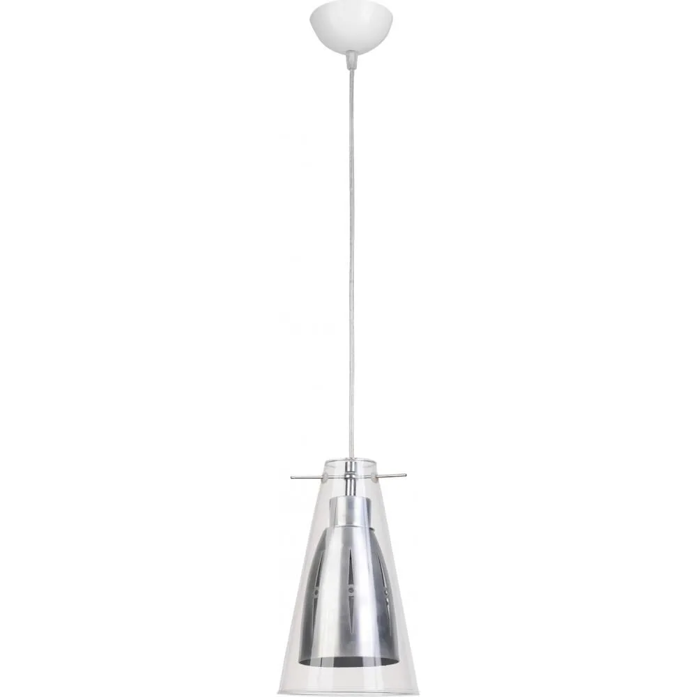 Lampe de plafond - Lampe suspendue - Acier et verre - Apolo image 8