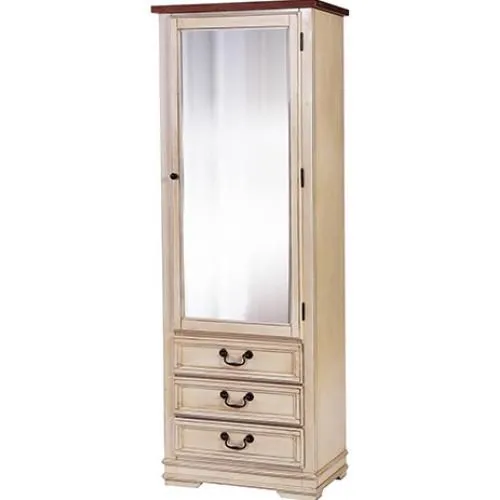 Garde-Robe avec Miroir Style Rustique - Bois Ciré image 8