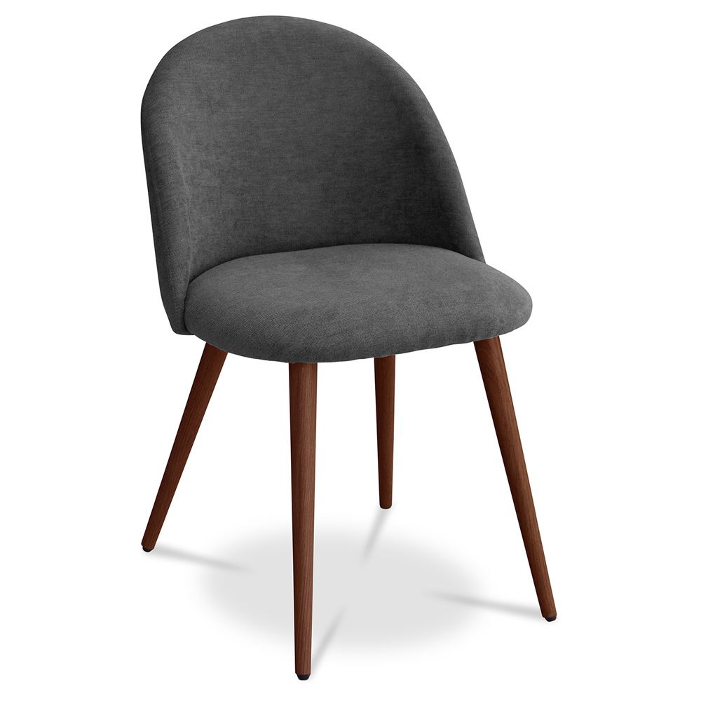 Chaise de salle à manger - Tapissée en tissu - Style scandinave - Evelyne image 8