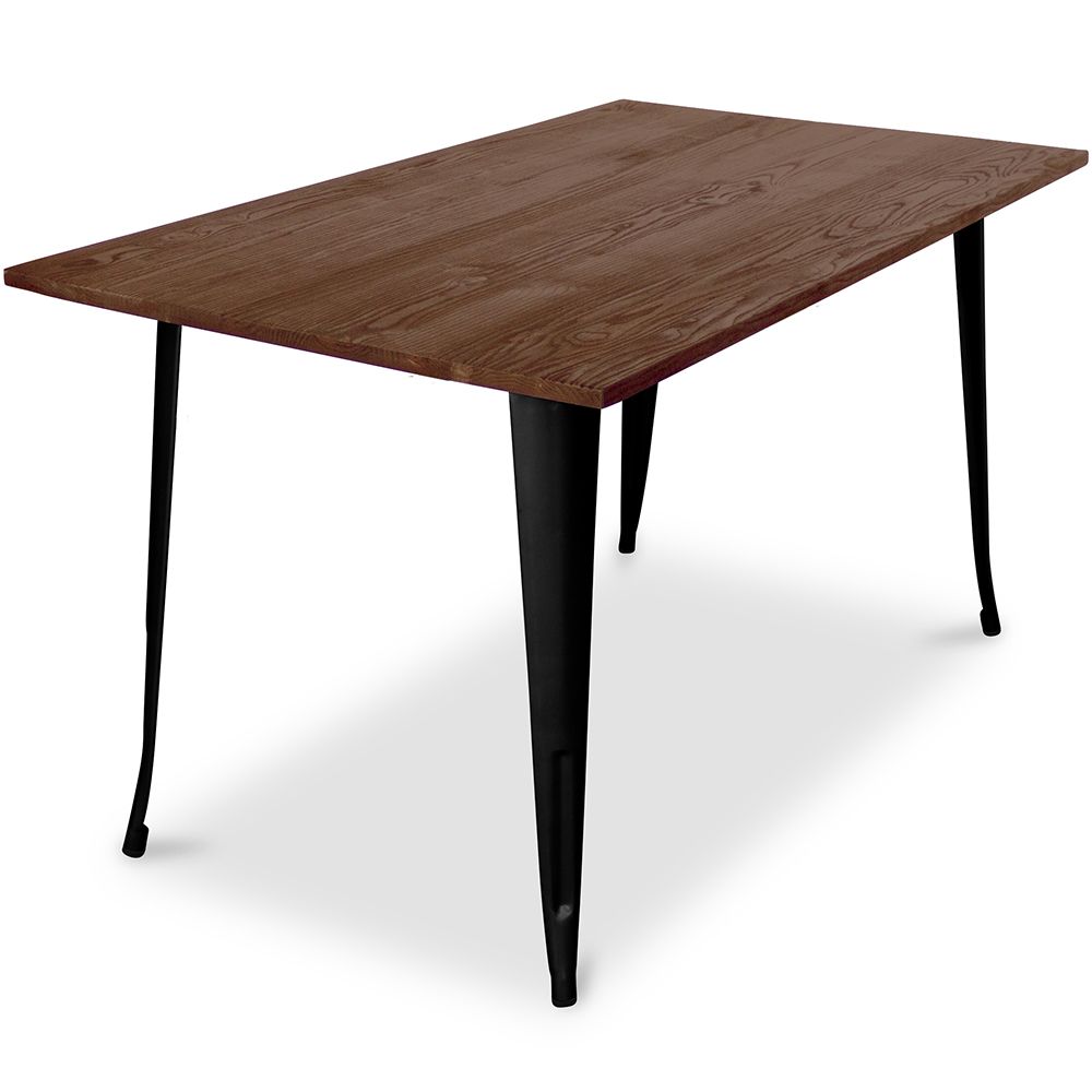 Table à manger rectangulaire - Industrielle - Bois - Tawny image 8