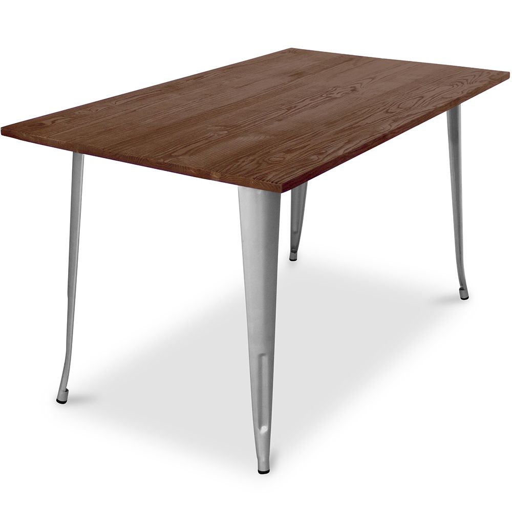 Table à manger rectangulaire - Industrielle - Bois - Tawny image 8