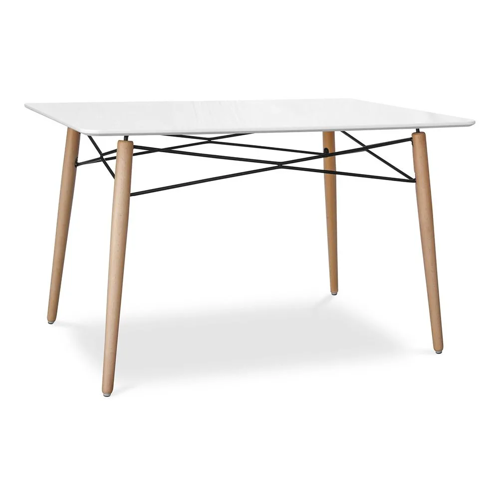 Table rectangulaire pour salle à manger - Design scandinave - Bois - 110 x 80 cm image 8